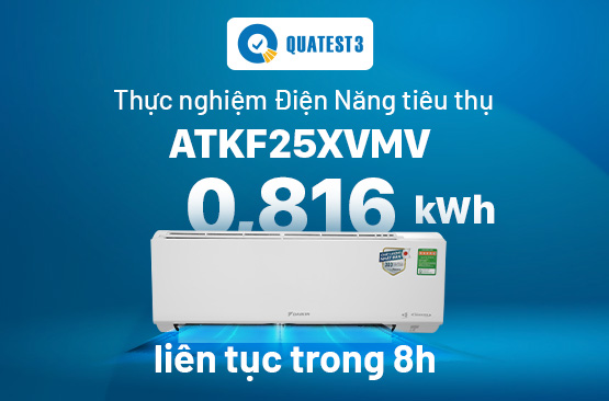 QUATEST 3 - Thực nghiệm điện năng tiêu thụ của model Inverter ATKF25XVMV