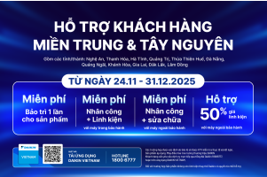 Daikin Vietnam triển khai chương trình hỗ trợ khách hàng tại miền Trung & Tây Nguyên bị ảnh hưởng bởi mưa lũ