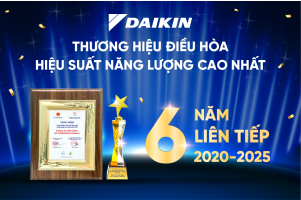 Daikin Vietnam xuất sắc giữ vị trí dẫn đầu với 6 năm liên tiếp đạt giải Hiệu suất năng lượng cao nhất