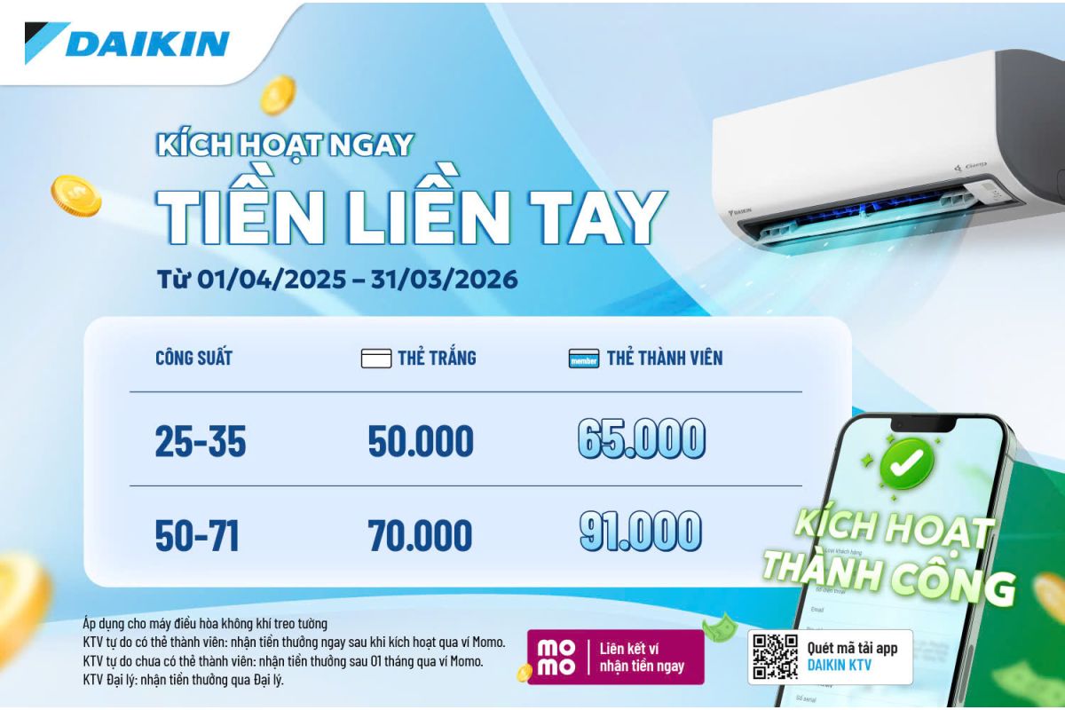 Chương Trình Thưởng “Kích Hoạt Hôm Nay, Nhận Tiền Liền Tay”